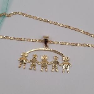 Chains with kids gold plated